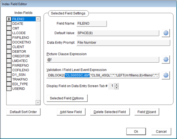Show Internal Table Name After Description