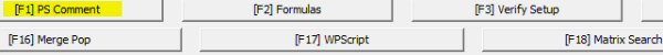 f 1 ps comment key