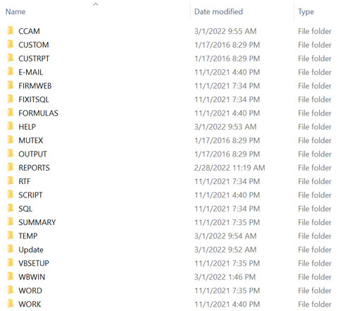 folders to exempt from hidden view