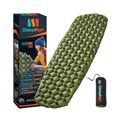 Inflatable sleeping bag